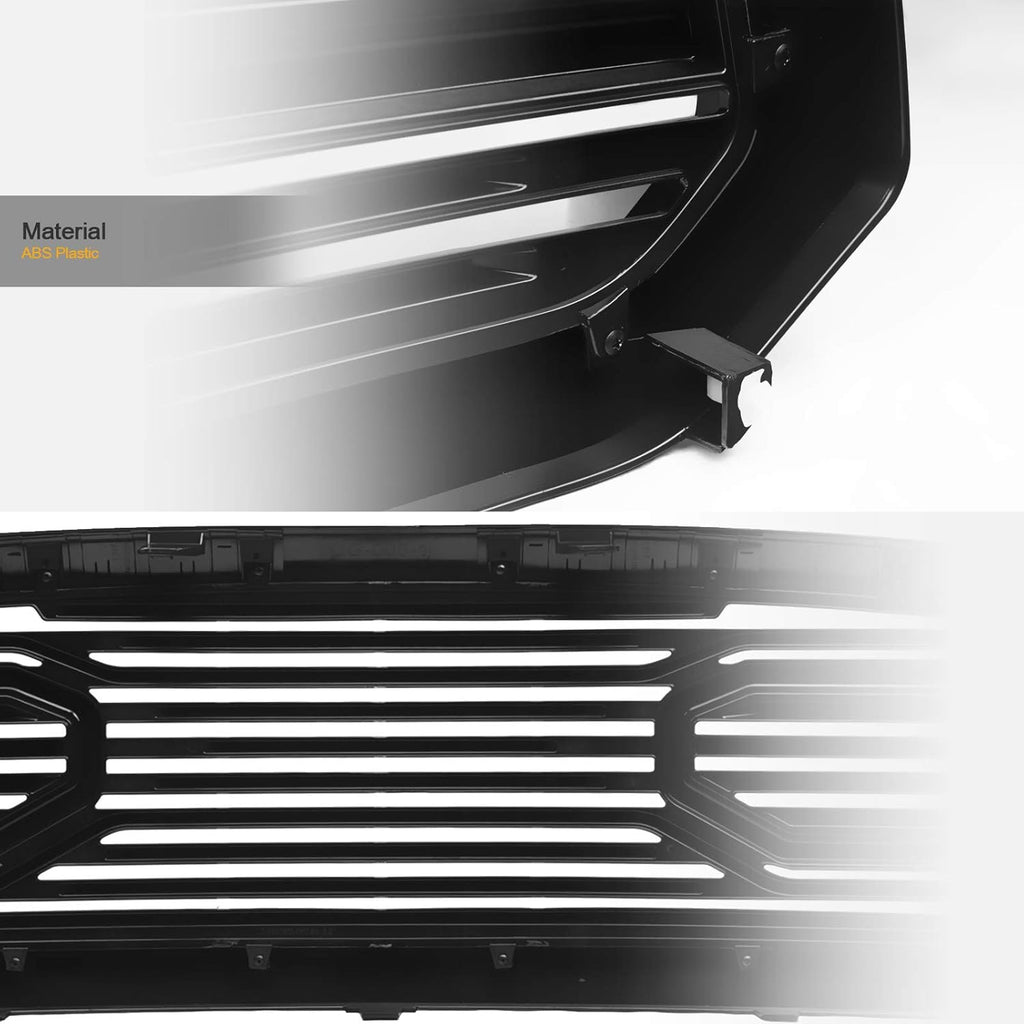 Matte Black Front Hood Bumper Grille for Ram 1500 R709