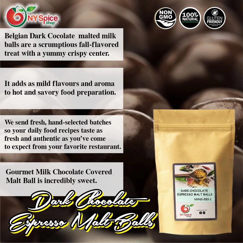 Dark Chocolate Espresso Malt Balls 5 Pound F2012